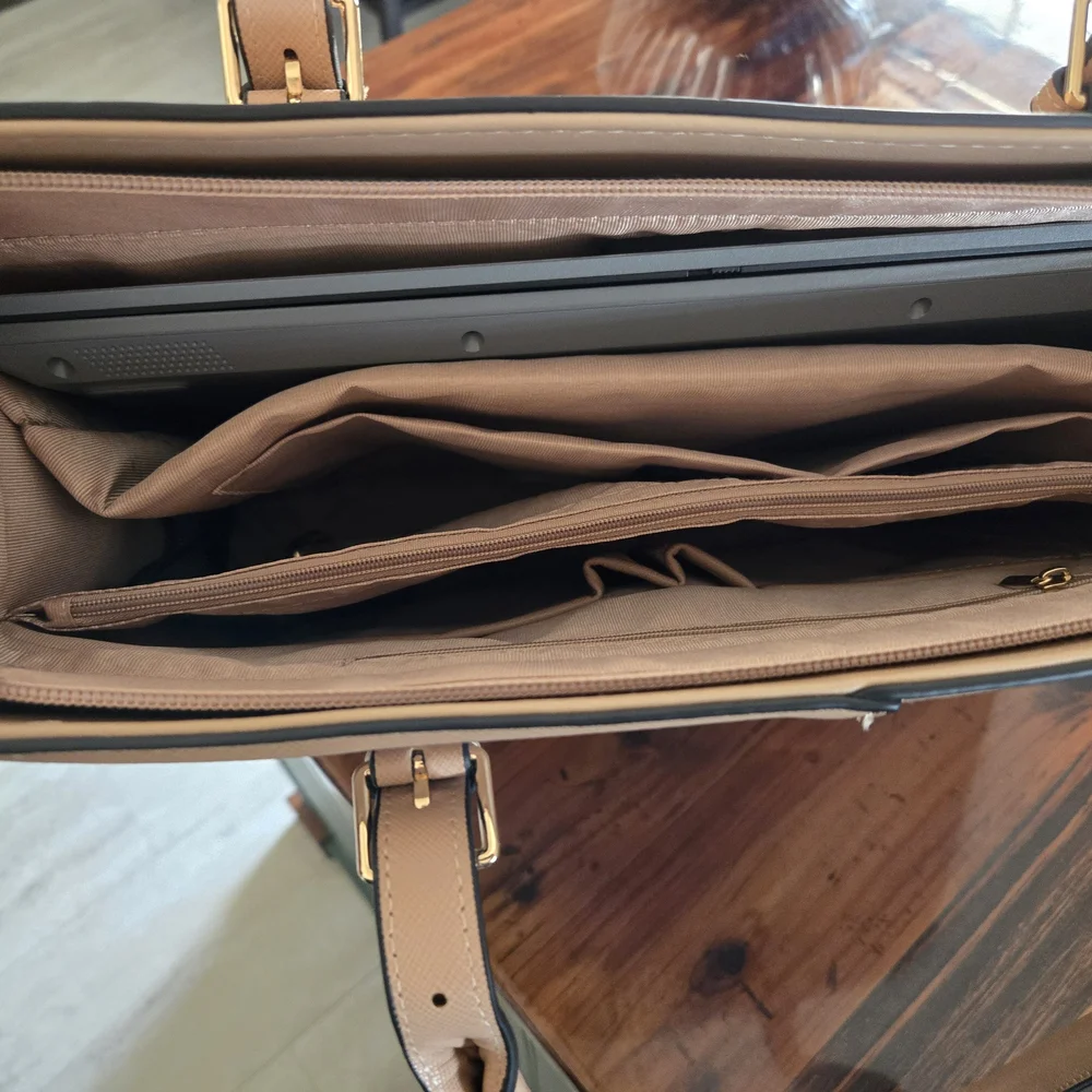 Large Tote Shoulder Bag Work Travel Purse Laptop Carry All Weekender Classy - Picture 16 of 16